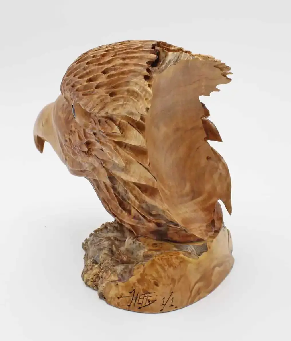 Eagle Head woodcarving sculpture